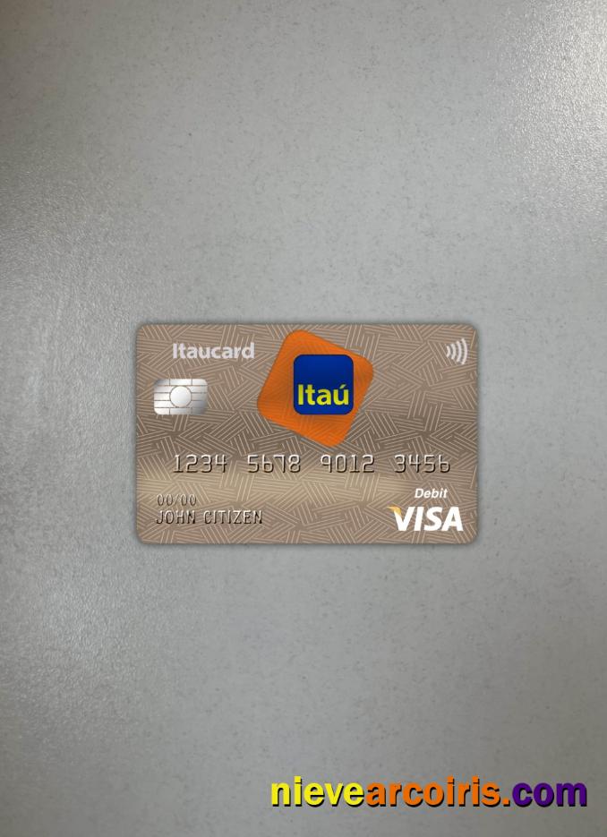 Brazil Itaú bank visa card debit photolook